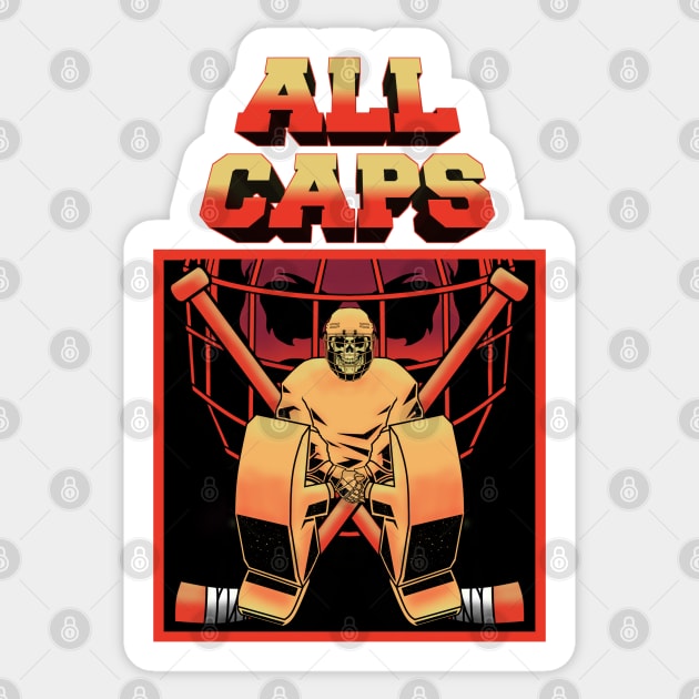 ALL CAPS Sticker by BURN444